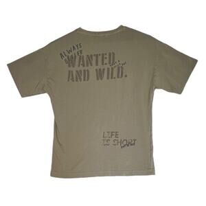 Zara Boys Camouflaged Wanted And Wild Pocket Green T Shirt Size 10